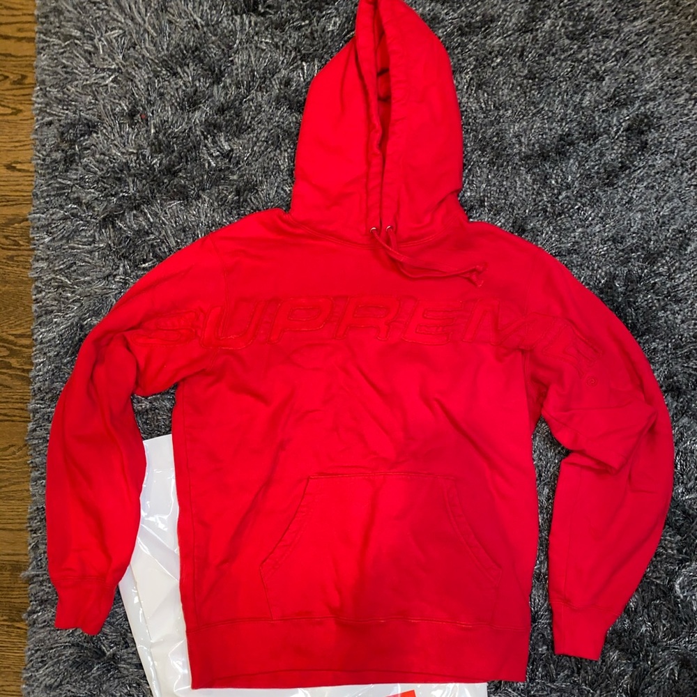 Supreme FALL’19 Red Logo Hoodie